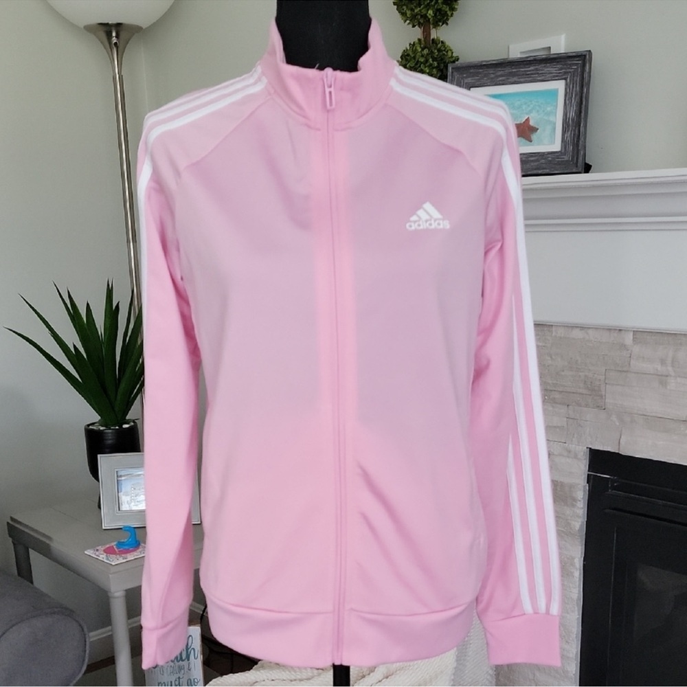 Adidas Light Pink Zip-Up Jacket
